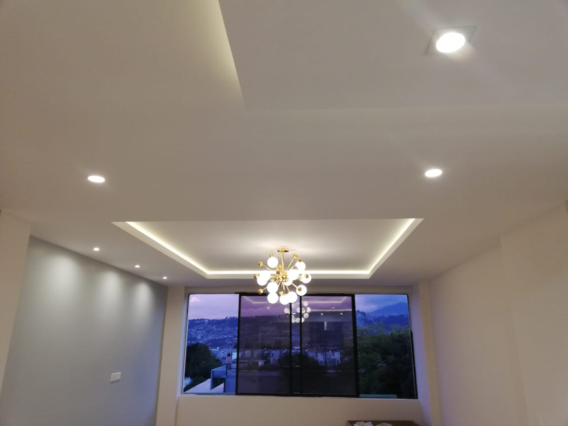 Gypsum decorativo con luces